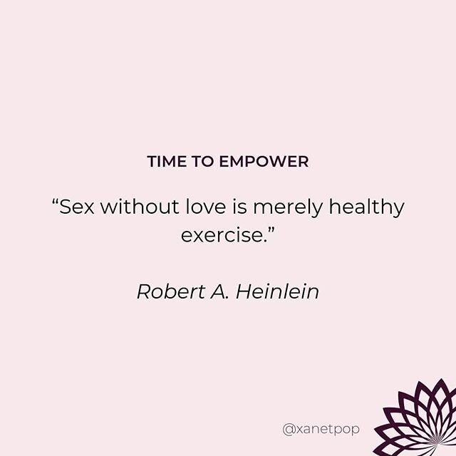 Sex without love is merely healthy exercise.⠀ #unleash #temptation #howtolovechallenge #affectionate #datinggoals #lovergoals #selflovery #positivememes #realtionshipgoals #beopen #romanticplace #couplekissing #justthewayyouare #cou