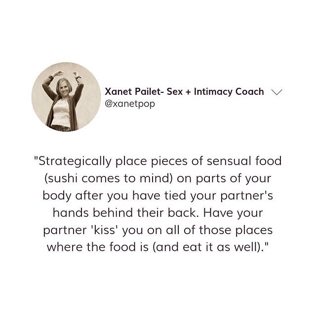 Who is hungry? What is your most sensual food?⠀ #sexandintimacy #sexandintimacycoach #sexandintimacycoachforcouples #sexandintimacyafterfifty #sexandintimacyblog #sexandintimacyover50 #sexandintimacyexpert #sexandintimacy