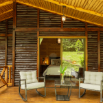 balcony of cabin at Verdesana Retreat Center in Costa Rica