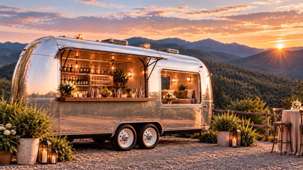 vintage airstream bar